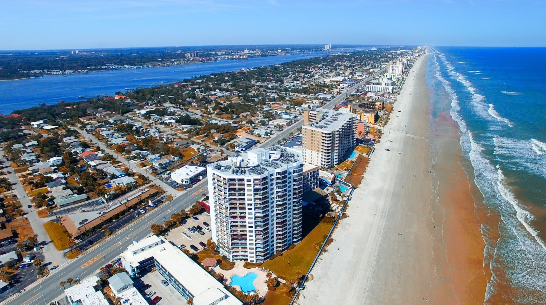 Daytona Beach, Florida. Beautiful aerial view