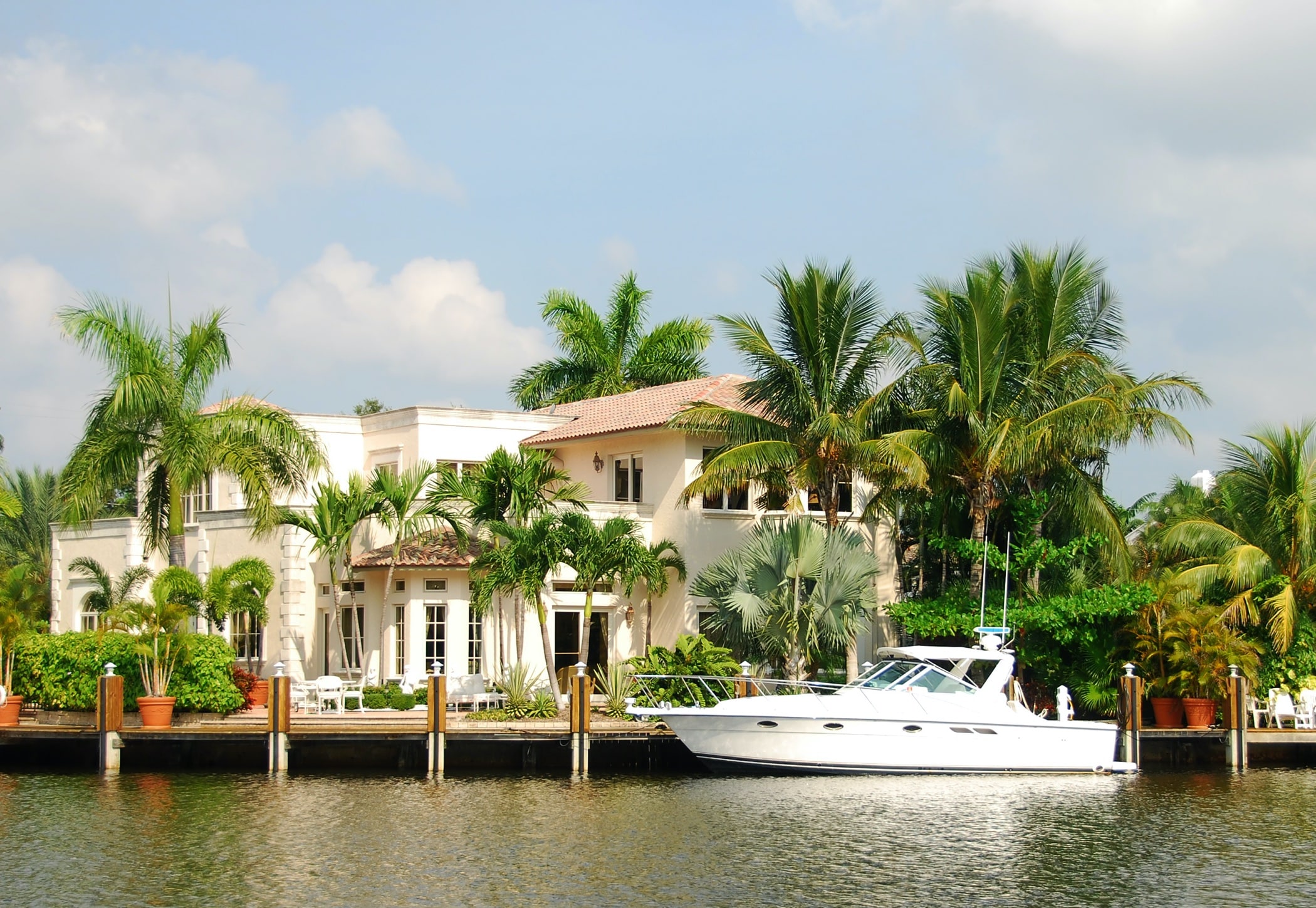 Waterfront mansion in Florida