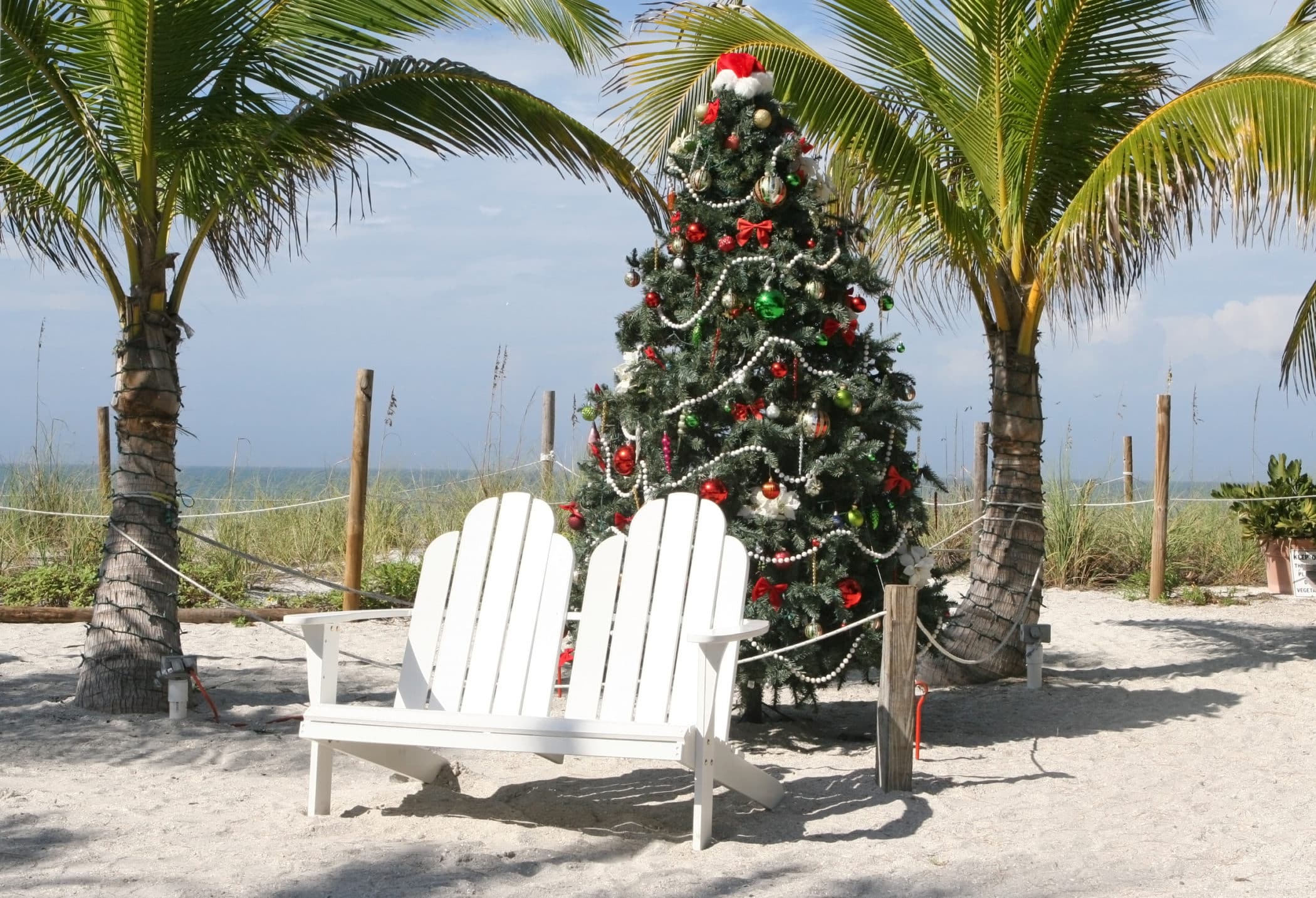 Christmas in Florida at the beach